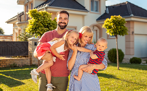 Veteran family happy to buy new house with VA loan